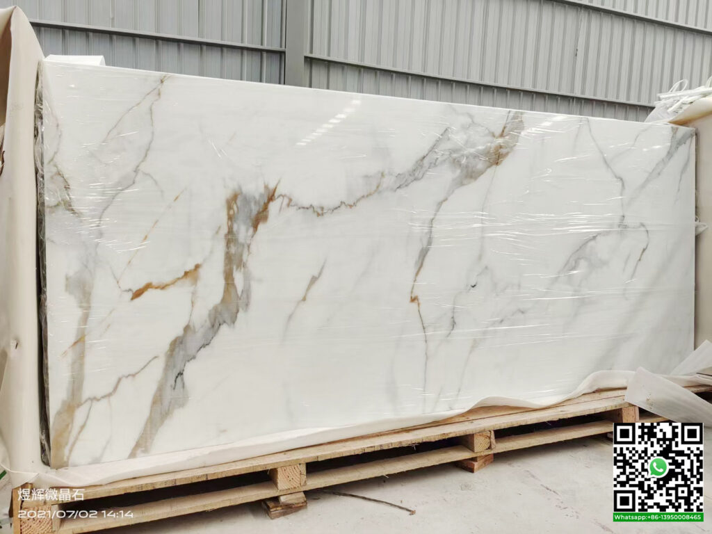 Calacatta nanoglass countertops